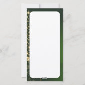 Weihnachtsmotiv mit goldenem Weihnachtsbaum シーズンカード (裏面)