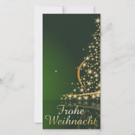 Weihnachtsmotiv mit goldenem Weihnachtsbaum シーズンカード