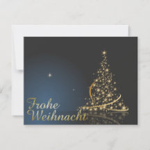 Weihnachtsmotiv mit goldenem Weihnachtsbaum