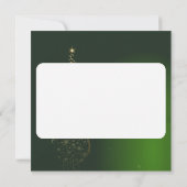 Weihnachtsmotiv mit goldenem Weihnachtsbaum 招待状 (裏面)