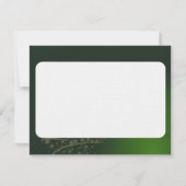 Weihnachtsmotiv mit goldenem Weihnachtsbaum 招待状 (裏面)