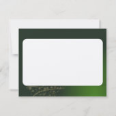 Weihnachtsmotiv mit goldenem Weihnachtsbaum 招待状 (裏面)