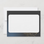 Weihnachtsmotiv mit goldenem Weihnachtsbaum 招待状 (裏面)