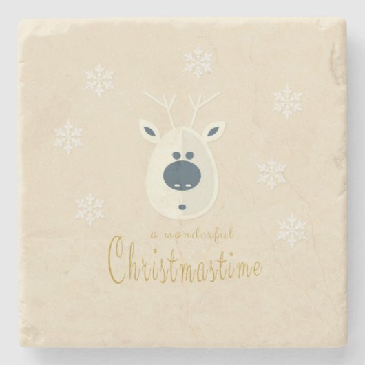 Weihnachtsmotiv No. 4 ストーンコースター (正面)