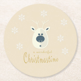 Weihnachtsmotiv No. 4  ラウンドペーパーコースター