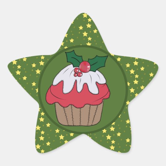 Weihnachtsmufin und Sterne  星シール (正面)