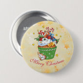 Weihnachtsmupinボタン 缶バッジ (正面&裏面)