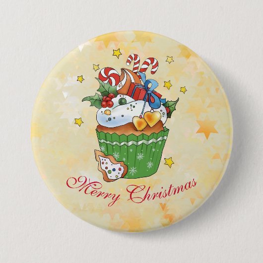 Weihnachtsmupinボタン 缶バッジ (正面)