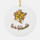 Weihnachtsornament Heitere Gelassenheit セラミックオーナメント (正面)