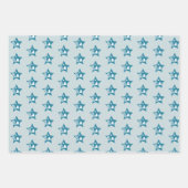 Weihnachtsstern mit muster Packpapier Blatt ラッピングペーパーシート (正面3)