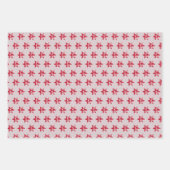 Weihnachtsstern mit muster Packpapier Blatt ラッピングペーパーシート (正面)