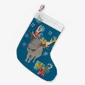 Weihnachtsstrumpf,  Rentier  スモールクリスマスストッキング (正面 (吊り時))