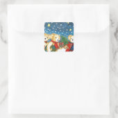 WEIHNACHTSTEDDYBÄREN MIT GESCHENKEN スクエアシール (バッグ)