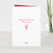 Weihnachtszauberのnostalgische Weihnachts シーズンカード (裏面)