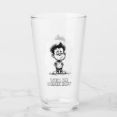 Weil du dumm bist – Ironisches Statement-Motiv タンブラーグラス (正面)
