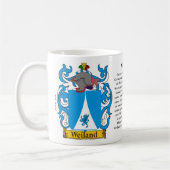 Weiland家族の紋章付き外衣およびの意味 コーヒーマグカップ (左)