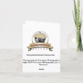 Weimのポートレート-黒及び白 カード (裏面)