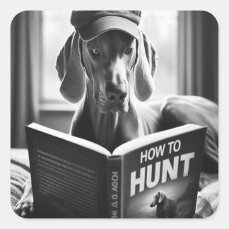 Weimaranerおもしろいの読狩り方法についての本 スクエアシール