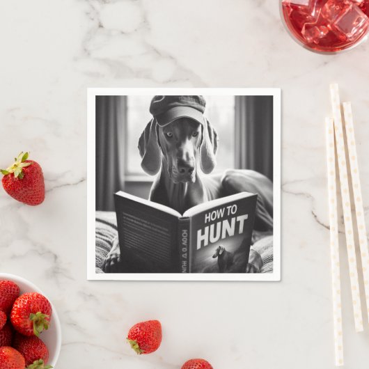 Weimaranerおもしろいの読狩り方法についての本 スタンダードカクテルナプキン (インサイチュ)