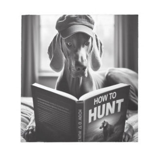 Weimaranerおもしろいの読狩り方法についての本 ノートパッド