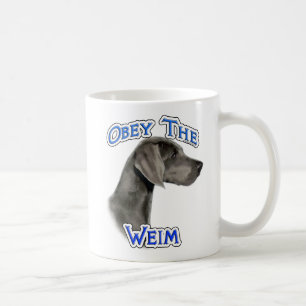Weimaranerに従って下さい コーヒーマグカップ