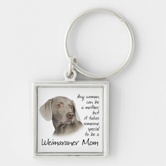 Weimaranerのお母さんKeychain キーホルダー (正面)