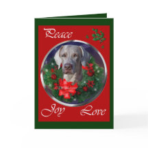 Weimaranerのクリスマスのギフト