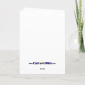 Weimaranerのクリスマス シーズンカード (裏面)