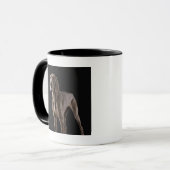 Weimaranerのスタジオの打撃 マグカップ (正面左)