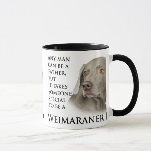 Weimaranerのパパのマグ マグカップ (右)