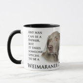 Weimaranerのパパのマグ マグカップ (左)