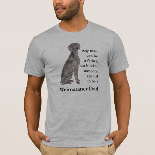 WeimaranerのパパのTシャツ Tシャツ (正面)
