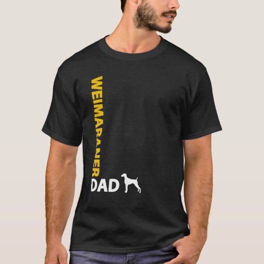 Weimaranerのパパ Tシャツ (正面)