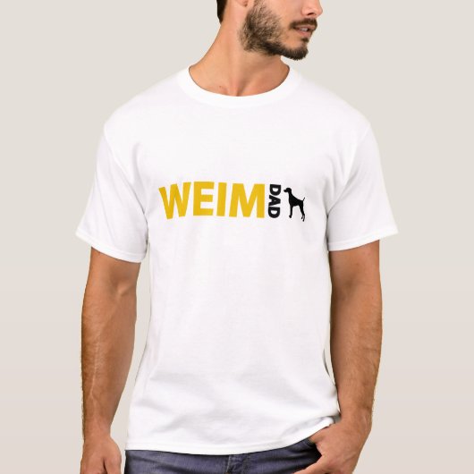 Weimaranerのパパ Tシャツ (正面)