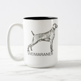 Weimaranerのマグ ツートーンマグカップ