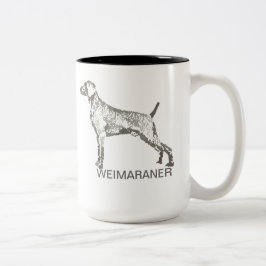Weimaranerのマグ ツートーンマグカップ