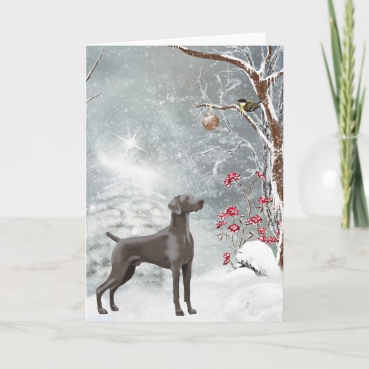 Weimaranerの休日カード シーズンカード (正面)