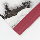 Weimaranerの冬の不思議の国のフリースブランケット"30x40 フリースブランケット (角)