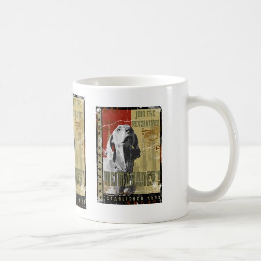 Weimaranerの国家: ヴィンテージWeimaraner! コーヒーマグカップ (右)