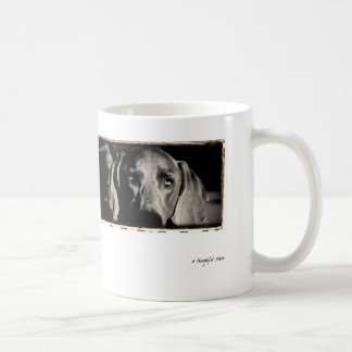 Weimaranerの国家: "思慮深い凝視" コーヒーマグカップ