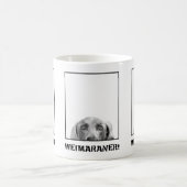 Weimaranerの国家: 箱のマグのWeimaraner コーヒーマグカップ (中央)