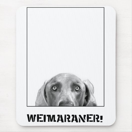 Weimaranerの国家: 箱のWeimaraner! マウスパッド (正面)