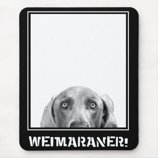 Weimaranerの国家: 箱のWeimaraner! マウスパッド (正面)