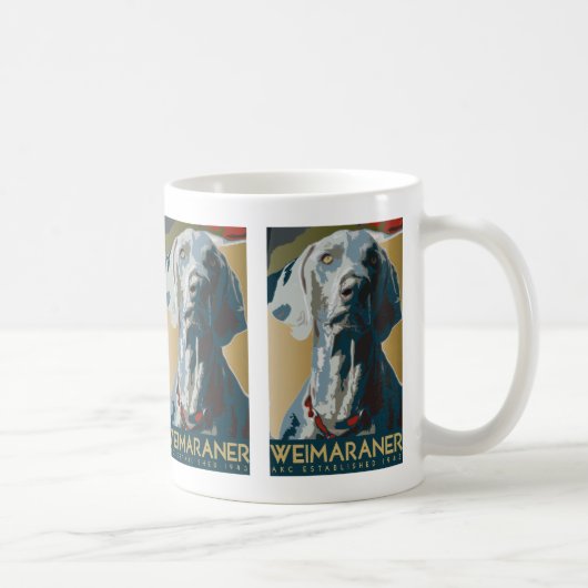 Weimaranerの国家: Weimaraner 1943のマグ コーヒーマグカップ (右)