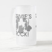 Weimaranerの国家: Weimiesの石! フロストグラスビールジョッキ (正面左)