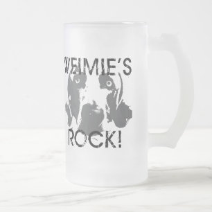 Weimaranerの国家: Weimiesの石! フロストグラスビールジョッキ