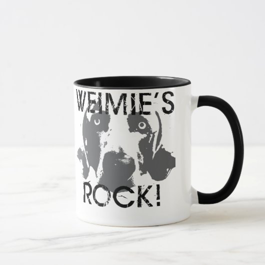 Weimaranerの国家: Weimiesの石! マグカップ (右)