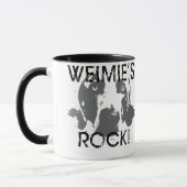 Weimaranerの国家: Weimiesの石! マグカップ (左)