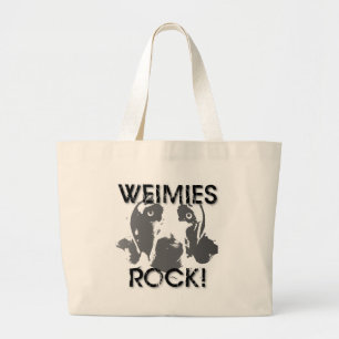 Weimaranerの国家: Weimiesの石! ラージトートバッグ