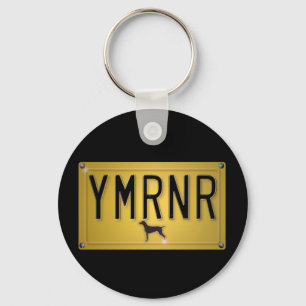 Weimaranerの国家: YMRNRのナンバープレート キーホルダー